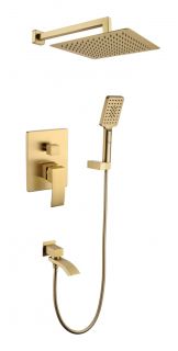 Душевая система скрытого монтажа Grocenberg GB5007MG Матовое золото