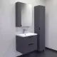  Тумба-умывальник Comforty Лима-60П2 антрацит с раковиной Como 60	