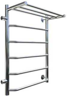 Водяной полотенцесушитель Тругор Браво ПМ 1 П 50x80x50см с полкой левый хром Браво1/ПМ508050Плев