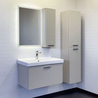  Шкаф подвесной Comforty Касабланка 25 серый шёлк	