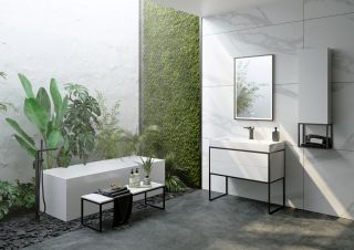 Зеркало с подсветкой Clarberg Logic LOG0206 60см чёрный