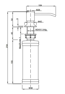 Дозатор  GranFest 002 иней