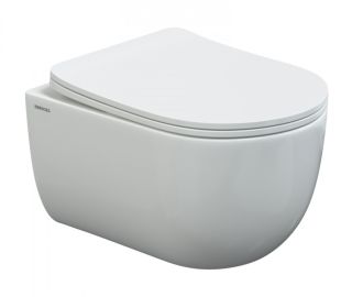 Комплект Berges 4в1 043241: инсталляция NOVUM 525 кнопка О3 хром глянец унитаз VENTAS Rimless сидение дюропласт Ventas Slim SO