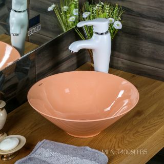 Накладная раковина Melana 7020-B5-806 40см персиковый