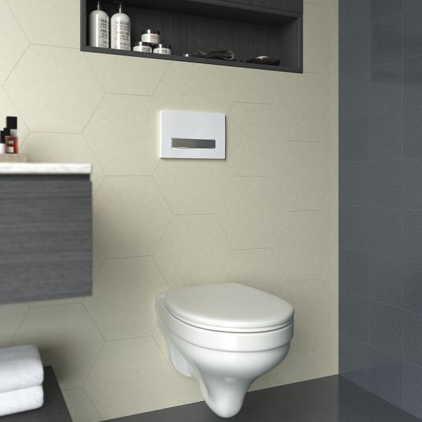 Инсталляция для унитаза Berges АТОМ Line 410 кнопка белый/хром глянец 040341