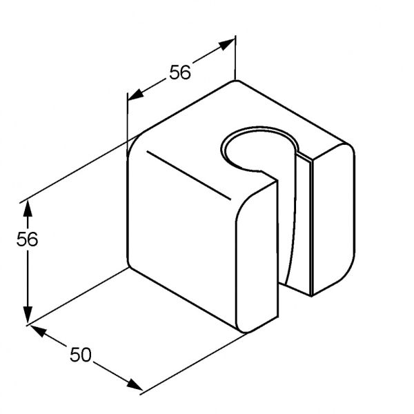 Держатель для душа Kludi A-QA хром 6555105-00