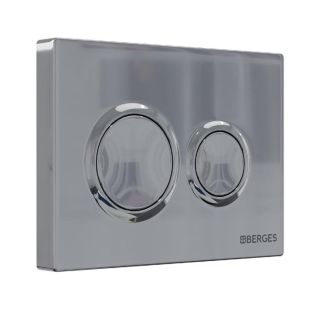 Комплект Berges 4в1 043302: инсталляция NOVUM 525 кнопка O3 хром глянец унитаз EGO XL Rimless сидение Okus Slim SO