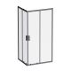 Душевой уголок Am.Pm Gem W90G-403-100280-BT 100x80 см без поддона чёрный матовый