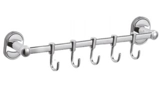 Планка с крючками для полотенец Haiba HB1915-5 хром