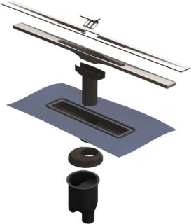 Душевой лоток Berges Wasserhaus Simpel 090012 80 Матовый хром