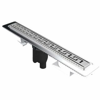 Душевой лоток Berges Wasserhaus B1 Antik 090026 80 Матовый хром