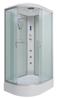 Душевая кабина Niagara NG-33194-14RF с гидромассажем 110x90см серебро/матовое