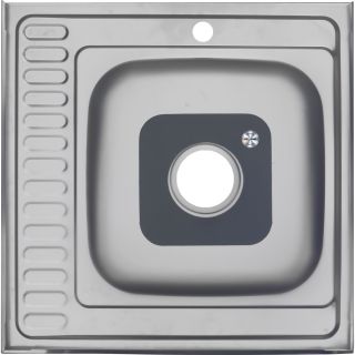 Мойка 6060 L Melana левая хром с сифоном (006 t L *10)