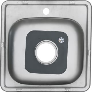 Мойка 4848 Melana 0,6/160 хром с сифоном (021 t *15)