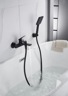 Смеситель для ванны Knotlor KN-71/BL, черный