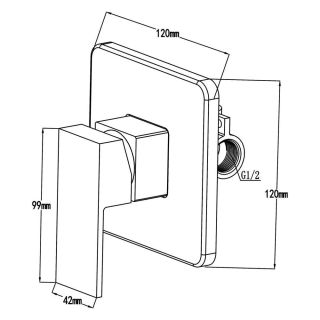 Душевой комплект Swedbe Platta 5534 хром