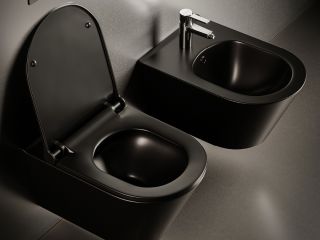 Биде подвесной Boheme Avva 974-B чёрный матовый