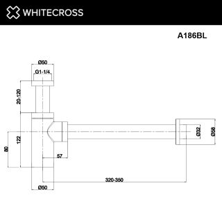 Сифон для раковины WHITECROSS A186GLB брашированное золото