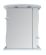 Зеркальный шкаф с подсветкой Misty Лиана 65см правый белый