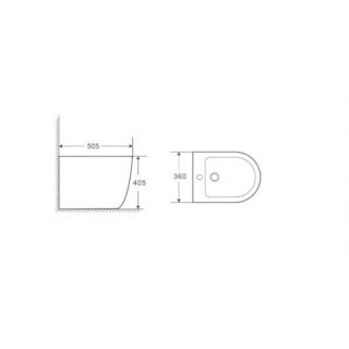 Биде WW SK  Арт. MERZBACH 005 MT-BL 10000003715