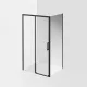 Душевая дверь Kerama Marazzi Vetro VE.110.SD.BLK.M 110 см стекло прозрачное профиль чёрный матовый