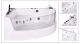 Акриловая ванна Cerutti SPA C-401A с гидромассажем 150см белый