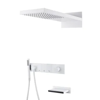 Душевой комплект Boheme Zodiac 132-2-MW белый матовый