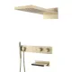Душевой комплект Boheme Zodiac 133-2-MG с термостатом золото матовое