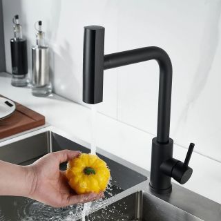 Смеситель для кухни Boch Mann Sophia B BM10432 с водопадным душем чёрный