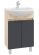 Напольная тумба под раковину Onika Милтон 105037 50см серый/дуб сонома