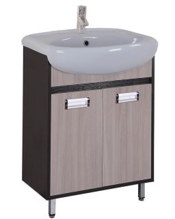 Напольная тумба под раковину Onika Гамма 105537 55см ясень шимо/венге