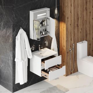 Подвесная тумба под раковину Onika Айленд 106114 60см белый