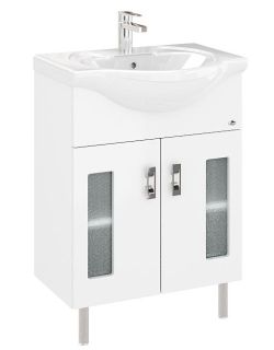 Напольная тумба под раковину Onika Кристалл 106123 60см белый