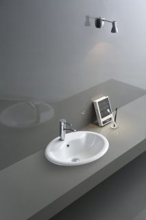 Раковина  CeramaLux 9413 белая 56 см