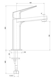 Смеситель для раковины Paini Bari RTYO205 чёрный