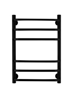 Полотенцесушитель водяной Indigo Brace  LBCW60-40BR с полкой 60x40 см чёрный муар