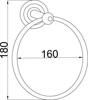 Полотенцедержатель Boheme Brillante хром 10434