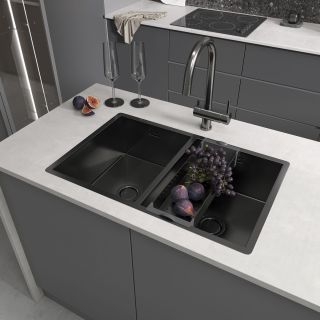 Коландер для кухонной мойки Reflexion Arno RX3014BL оружейная сталь