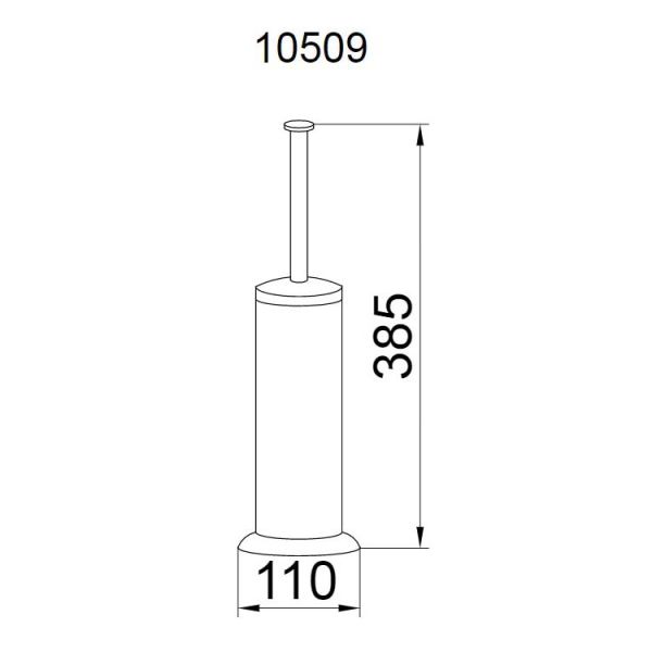 Щётка для туалета Boheme Chiaro золото 10509
