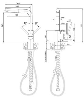 Смеситель для кухни Paulmark Kassel Ka214311-331 белый