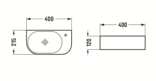 Раковина-чаша CeramaLux 78204LB черная 40 см