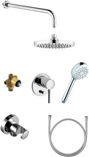 Душевой комплект Kludi Bozz 7в1 386300576 хром