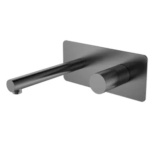 Встраиваемый смеситель для раковины Boheme Stick Touch 125-GM.2 оружейная сталь