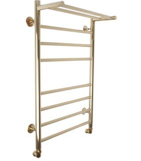 Полотенцесушитель водяной Domoterm Медея П8 500x800 с полкой золото