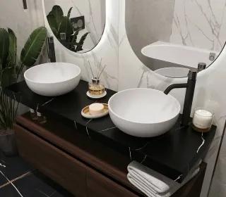 Столешница Armadi Art Flat 869-140-NM 140 см nero marquina