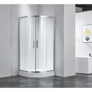 Душевой уголок Timo Imwei YL-9001C 90x90 см с поддоном профиль серебристый стекло прозрачное