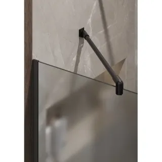 Душевая перегородка Timo T08 90 см чёрный