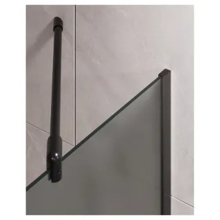 Шторка на ванну Timo T21 90 см чёрный