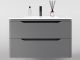 Тумба под раковину Style Line Марелла 90 Люкс Plus СС-00002415 серый матовый