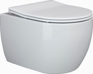 Подвесной унитаз Ceramica Nova Play CN3001 безободковый белый